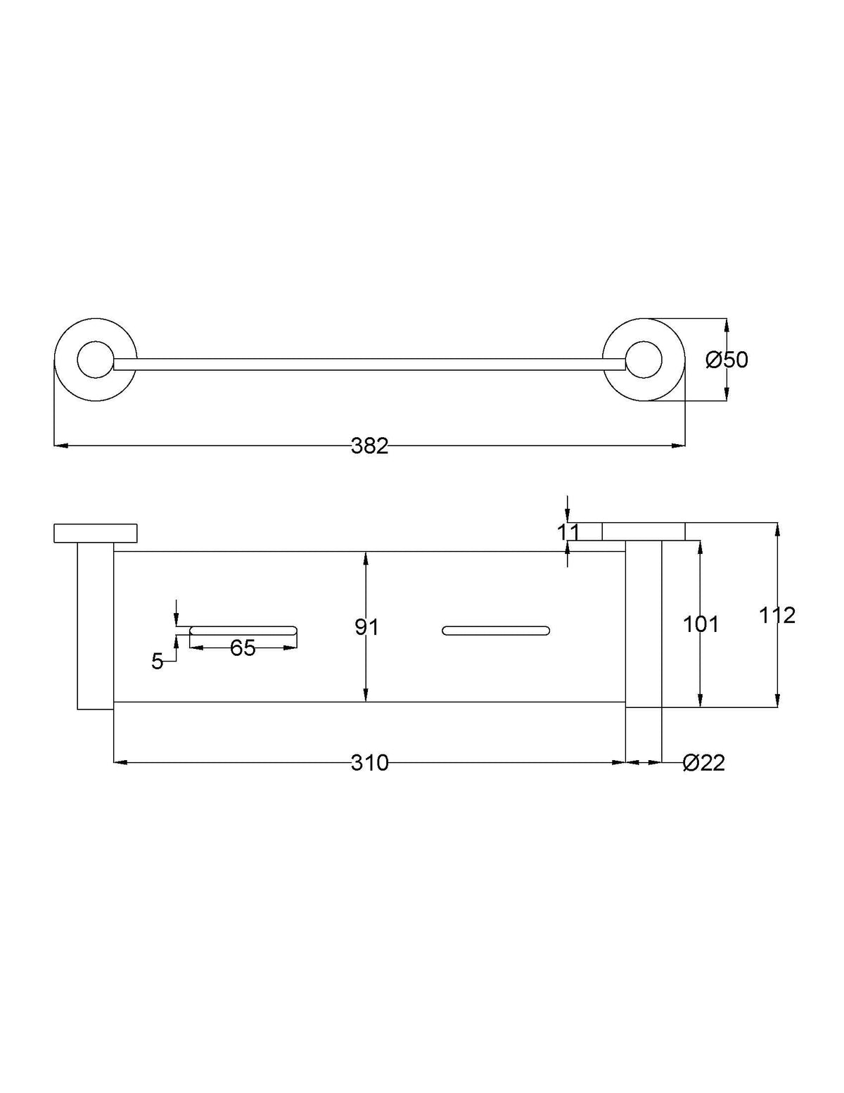Otus Slimline SS304 Shelf Metal – view 7