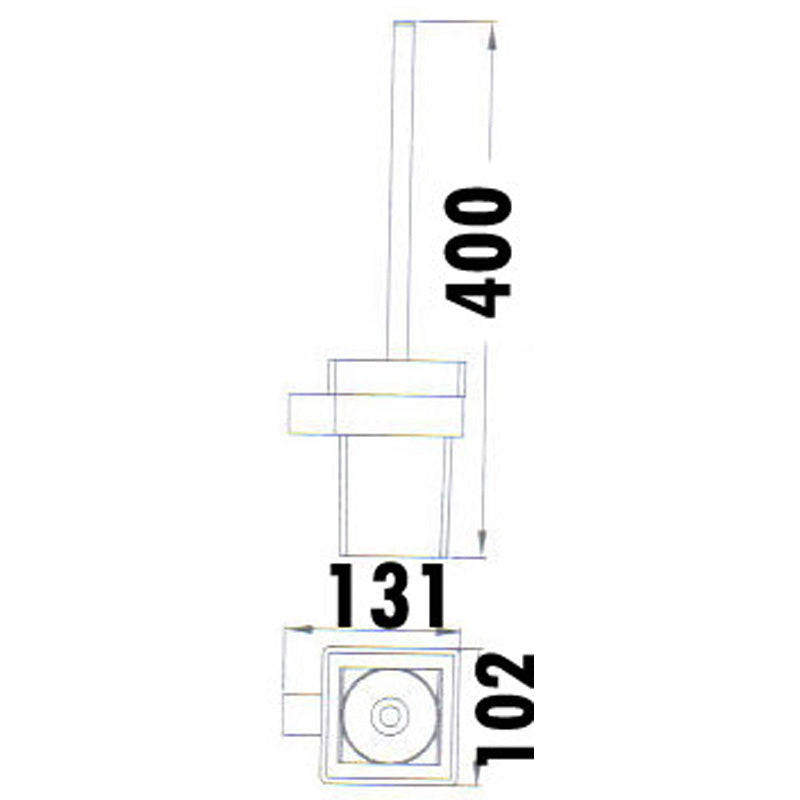 Rosa Toilet Brush Holder – detail view
