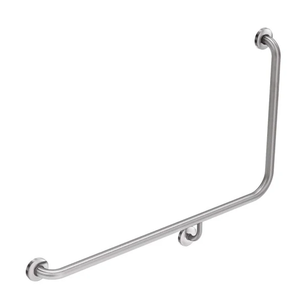 90° Left-Hand Accessible Grab Rail – Stainless Steel – alternate view