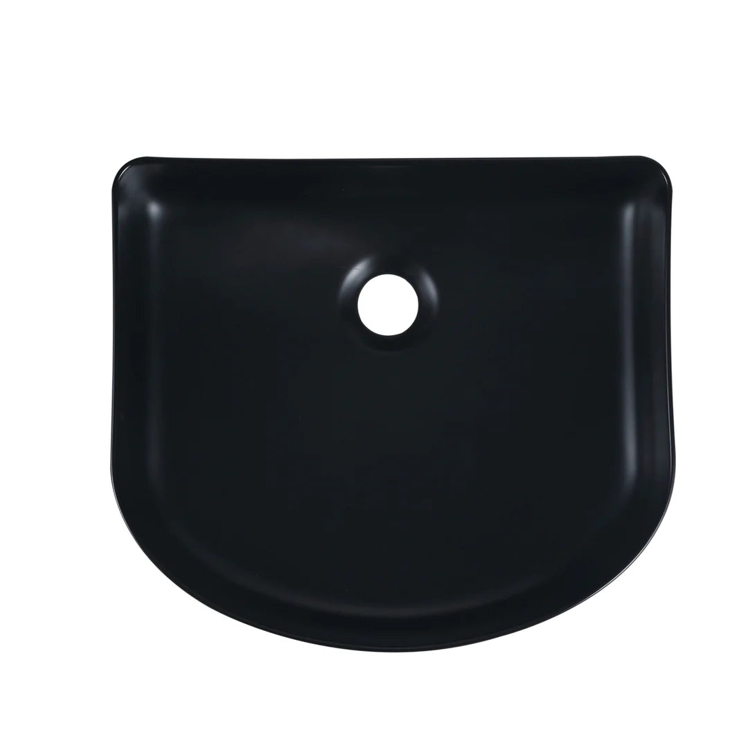 AR400MB - 410x360x120mm Matte Black Above Countertop Basin – alternate view