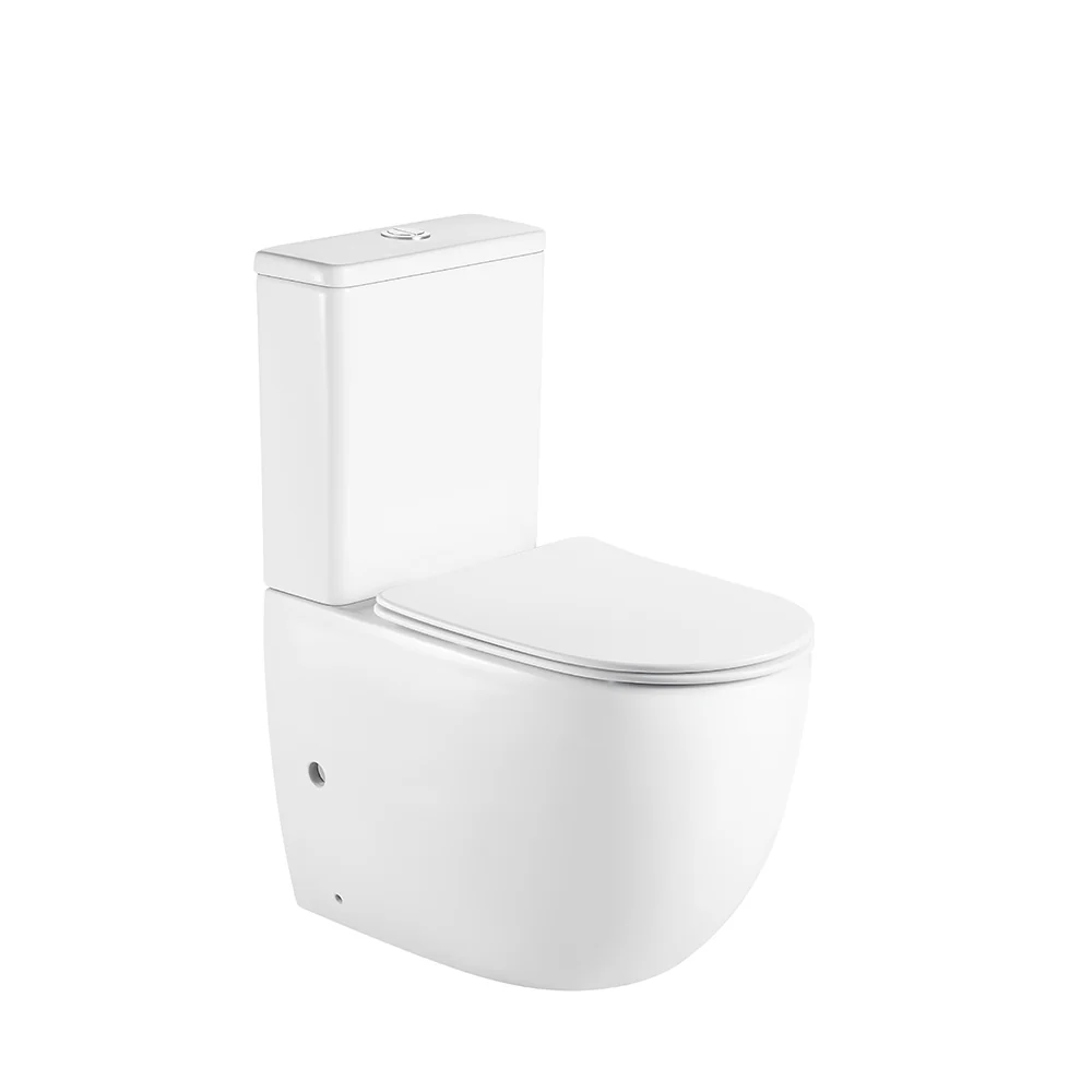 Cera Rimless Back to Wall Toilet Suite – Gloss White