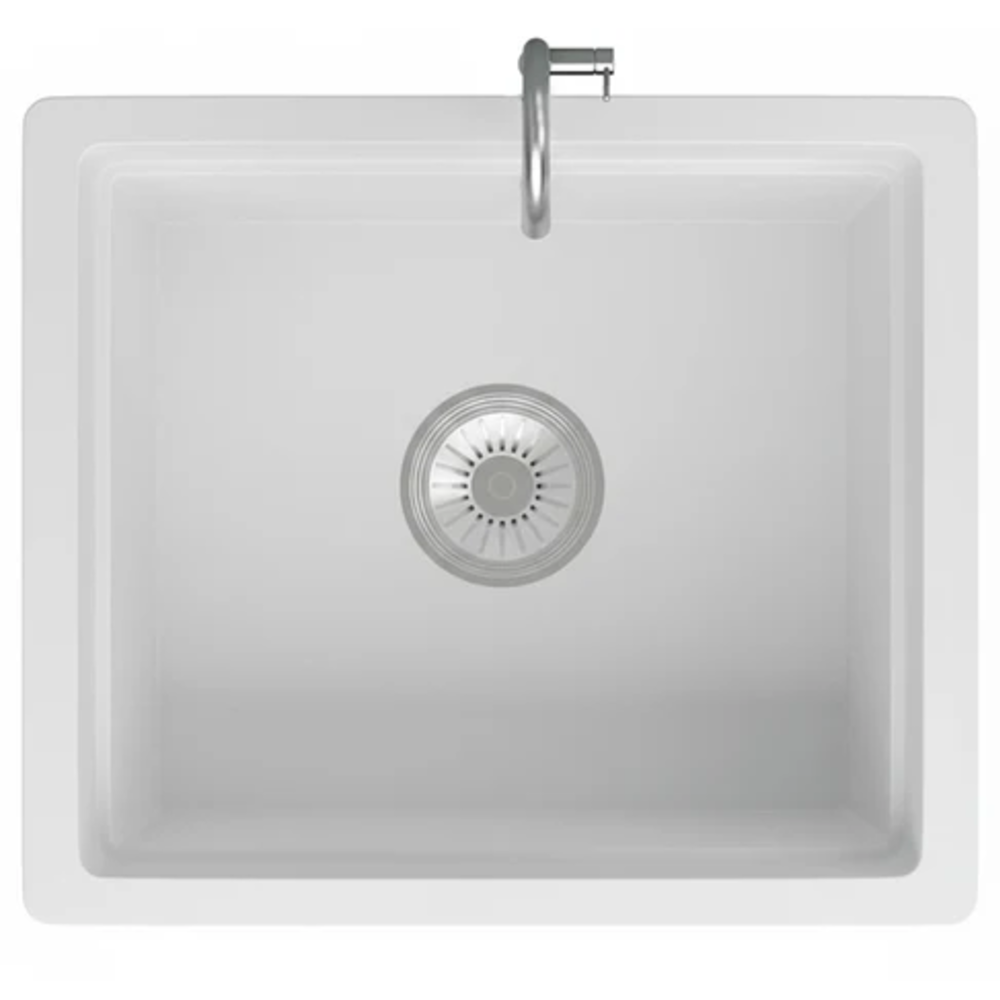 Granite Single Bowl Kitchen Sink D458-WH – ISTONE – view 5
