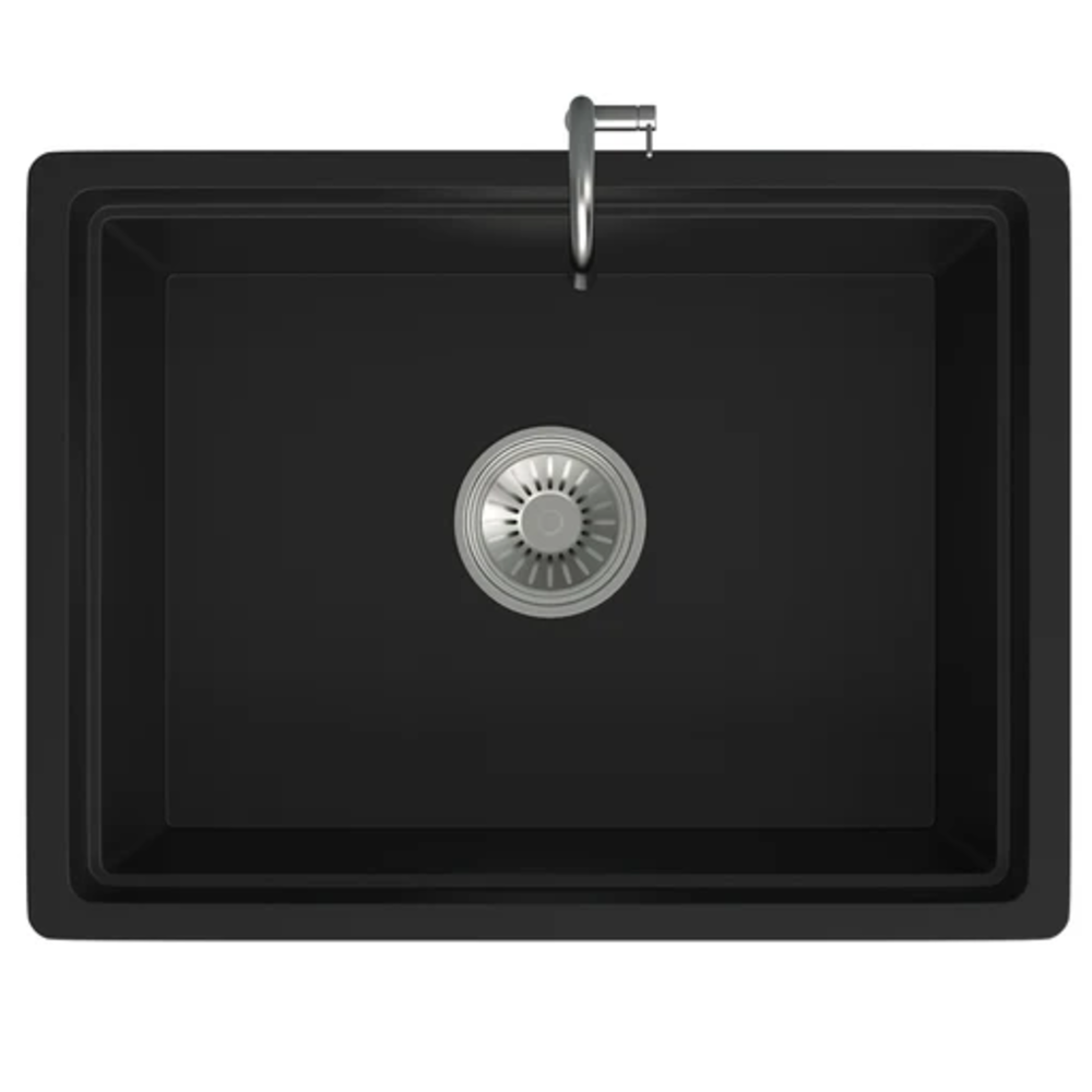 Granite Single Bowl Kitchen Sink D610-BK – ISTONE – view 5