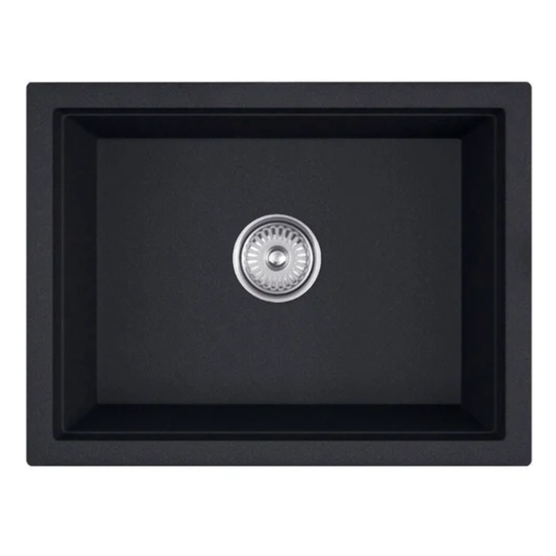 Granite Single Bowl Kitchen Sink D610-BK – ISTONE – view 4