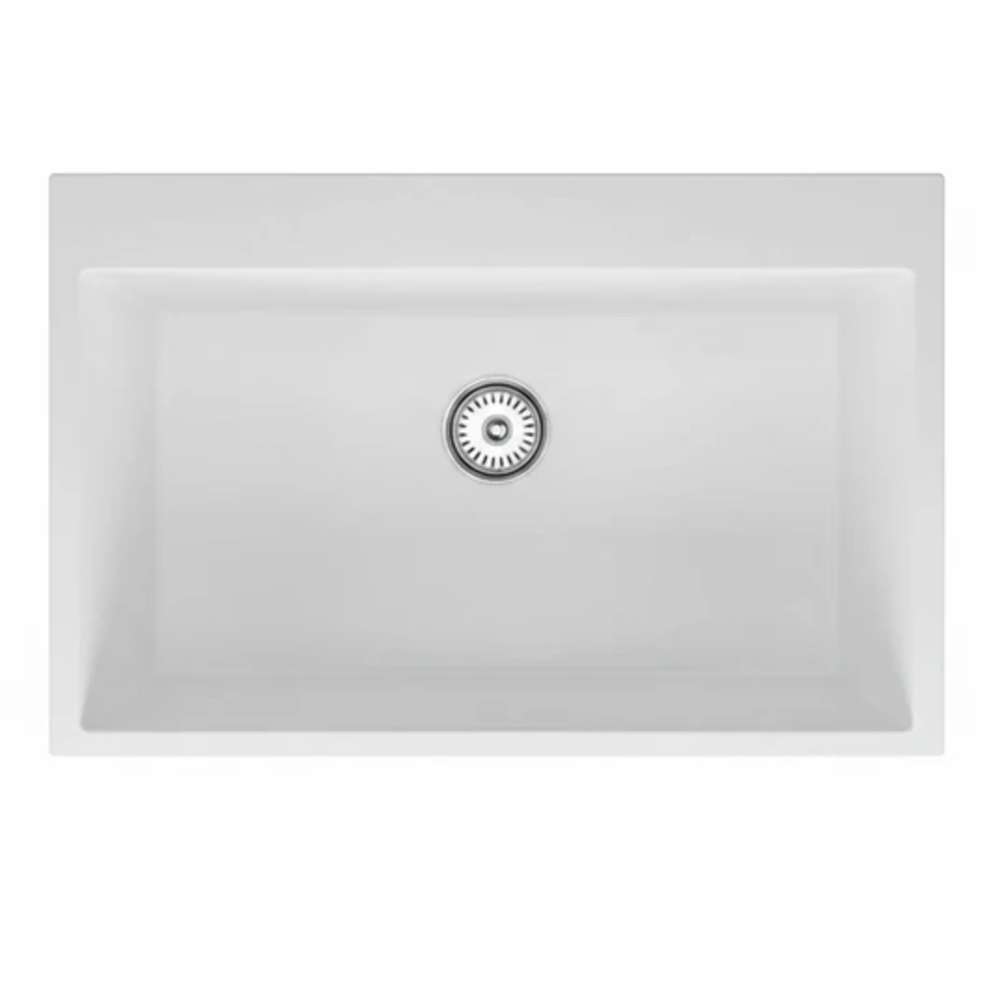 Granite Single Bowl Kitchen Sink D780-WH – ISTONE – view 4