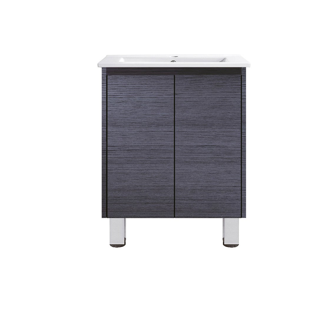DM600 - 600x460x875mm Veneer Vanity with Ceramic Basin