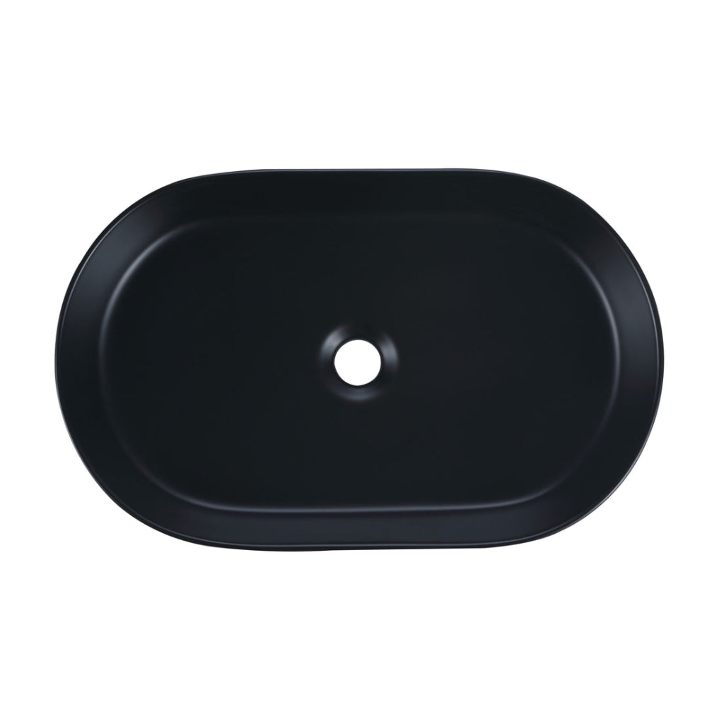 FL580MB - 580x360x115mm Matte Black Above Countertop Basin – alternate view