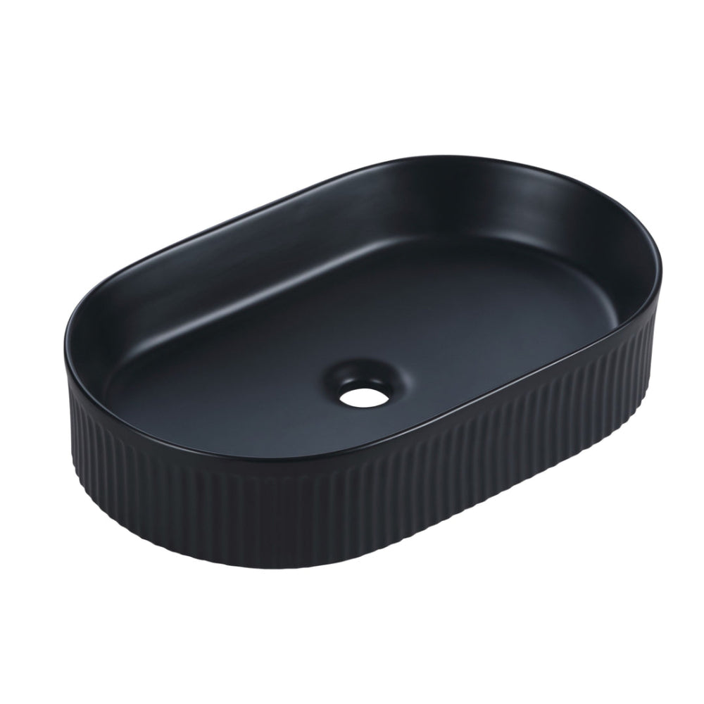 FL580MB - 580x360x115mm Matte Black Above Countertop Basin