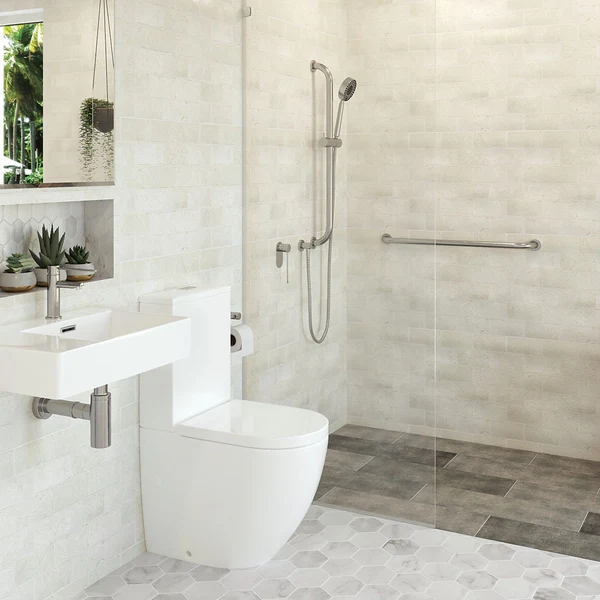 Accessible 450mm Grab Rail – Stainless Steel – detail view