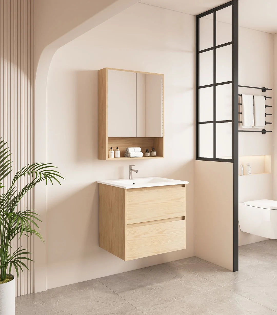 Hera 600mm Vanity Wall Hung - 600x450x560mm