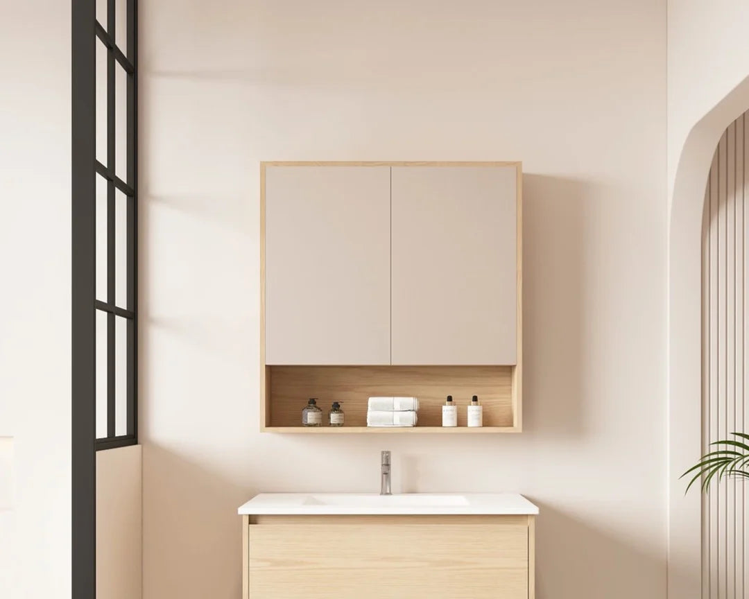 Hera 750mm Shave Cabinet - 750x780x150mm