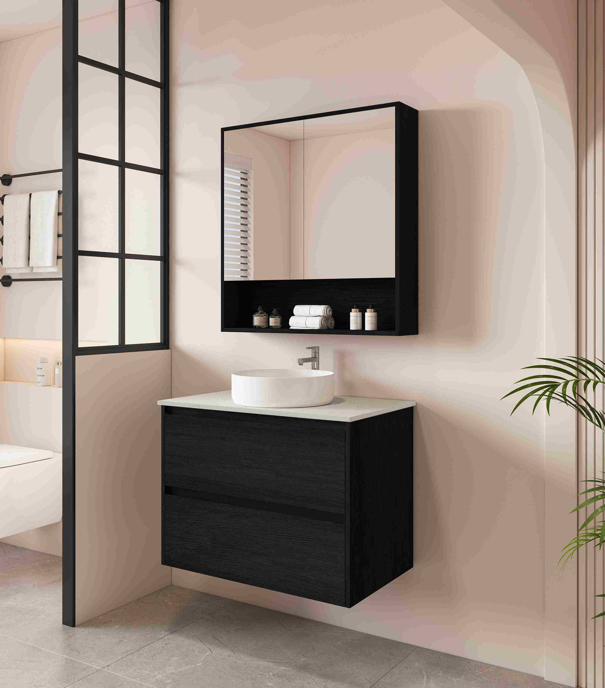 Hera 750mm Vanity Wall Hung - 750x450x560mm