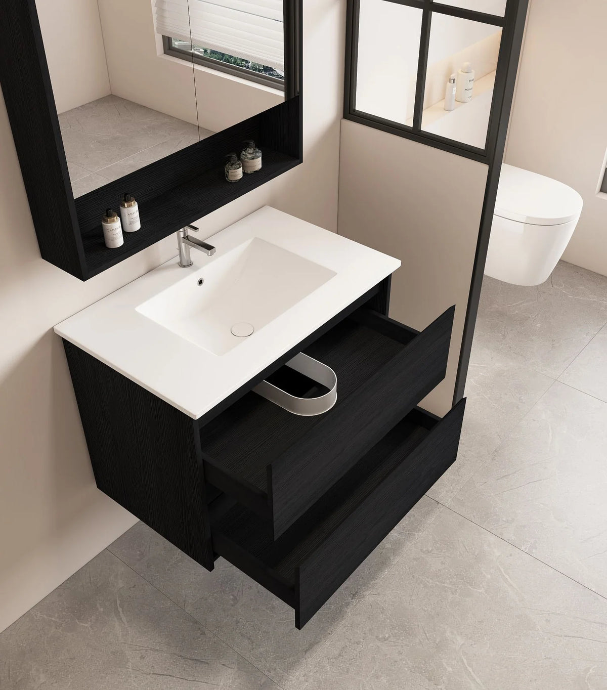 Hera 750mm Vanity Wall Hung - 750x450x560mm