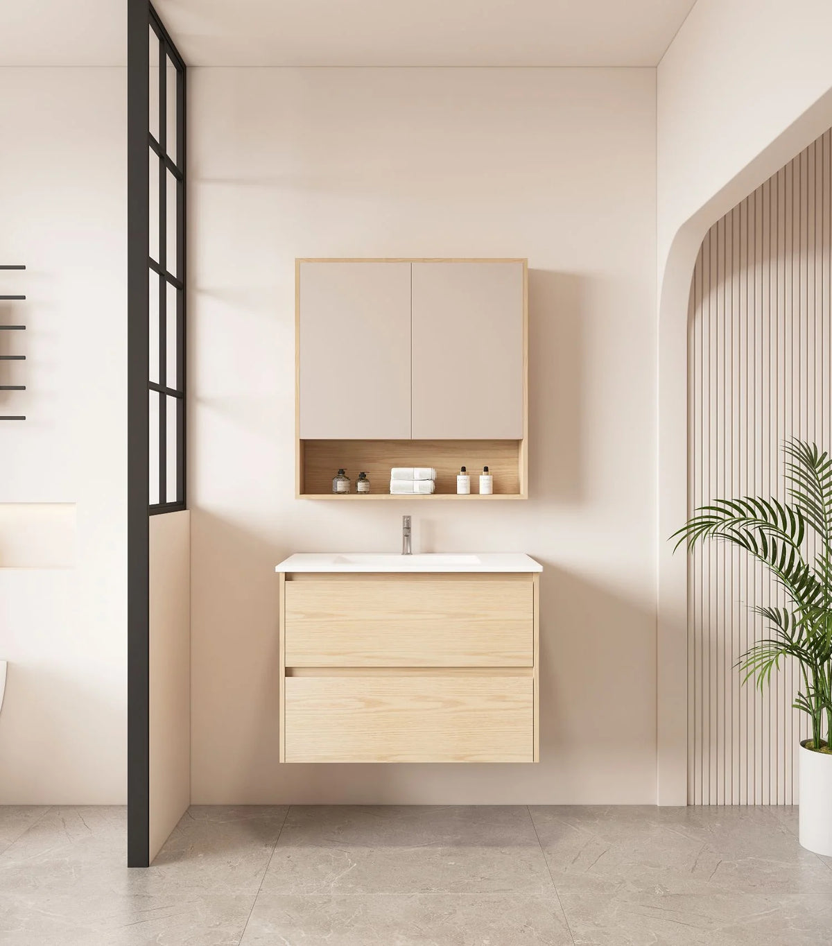 Hera 750mm Vanity Wall Hung - 750x450x560mm