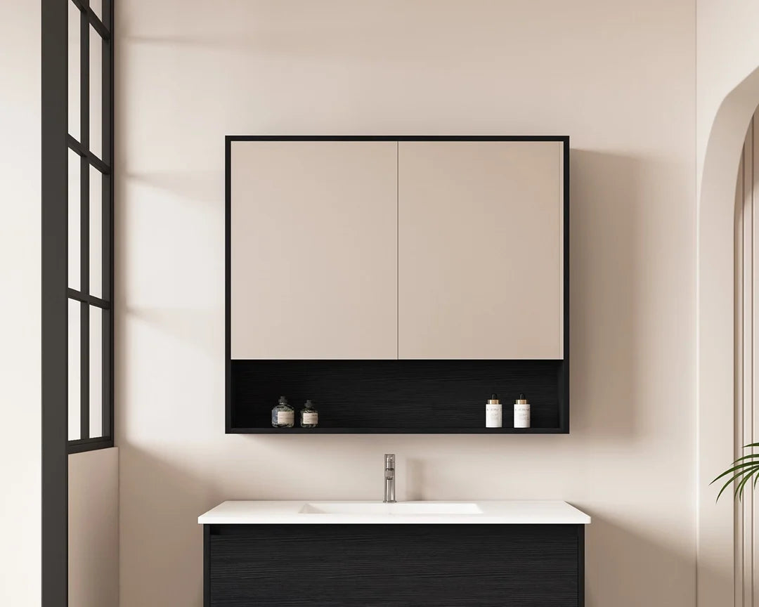 Hera 900mm Shave Cabinet - 900x780x150mm