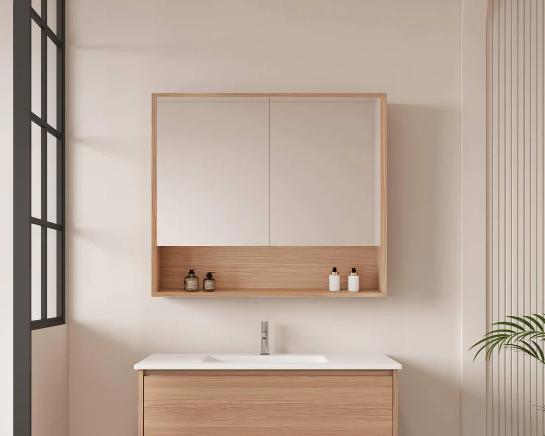 Hera 900mm Shave Cabinet - 900x780x150mm