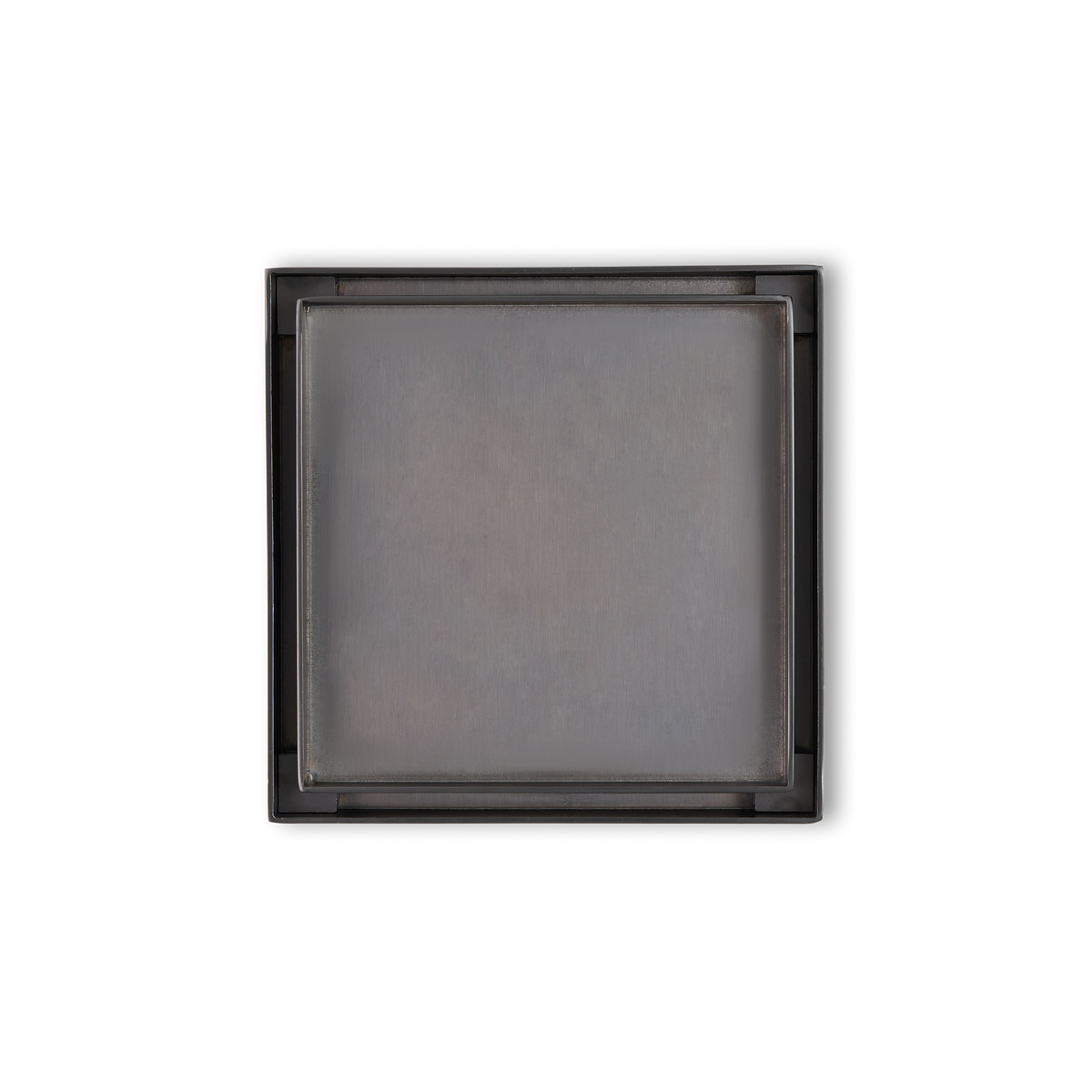 Tile Insert Floor Waste Gunmetal - 316 Marine Grade Stainless Steel - 120 x 120mm