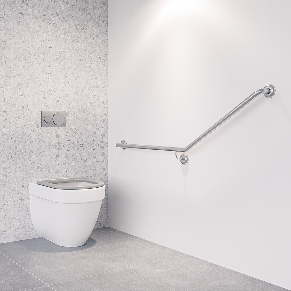 Metlam 30° Flush Mount Side Wall LH Grab Rail, view 4