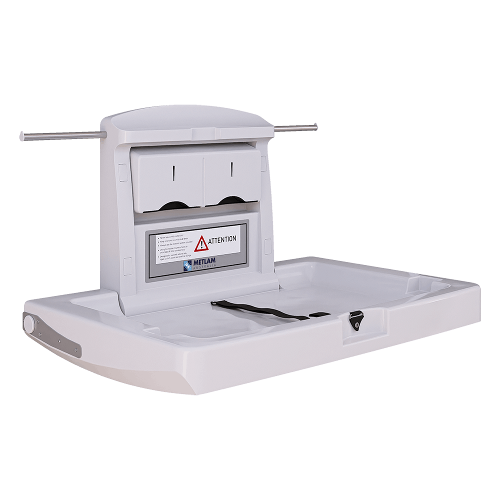 Metlam Horizontal Baby Change Station in Off-White