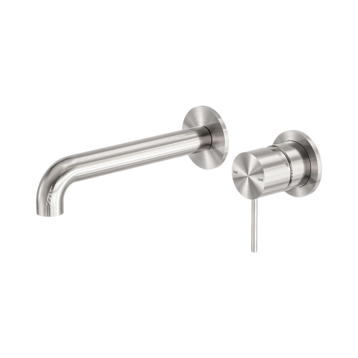 Nero Mecca Wall Basin/Bath Mixer Separate Back Plate 185mm