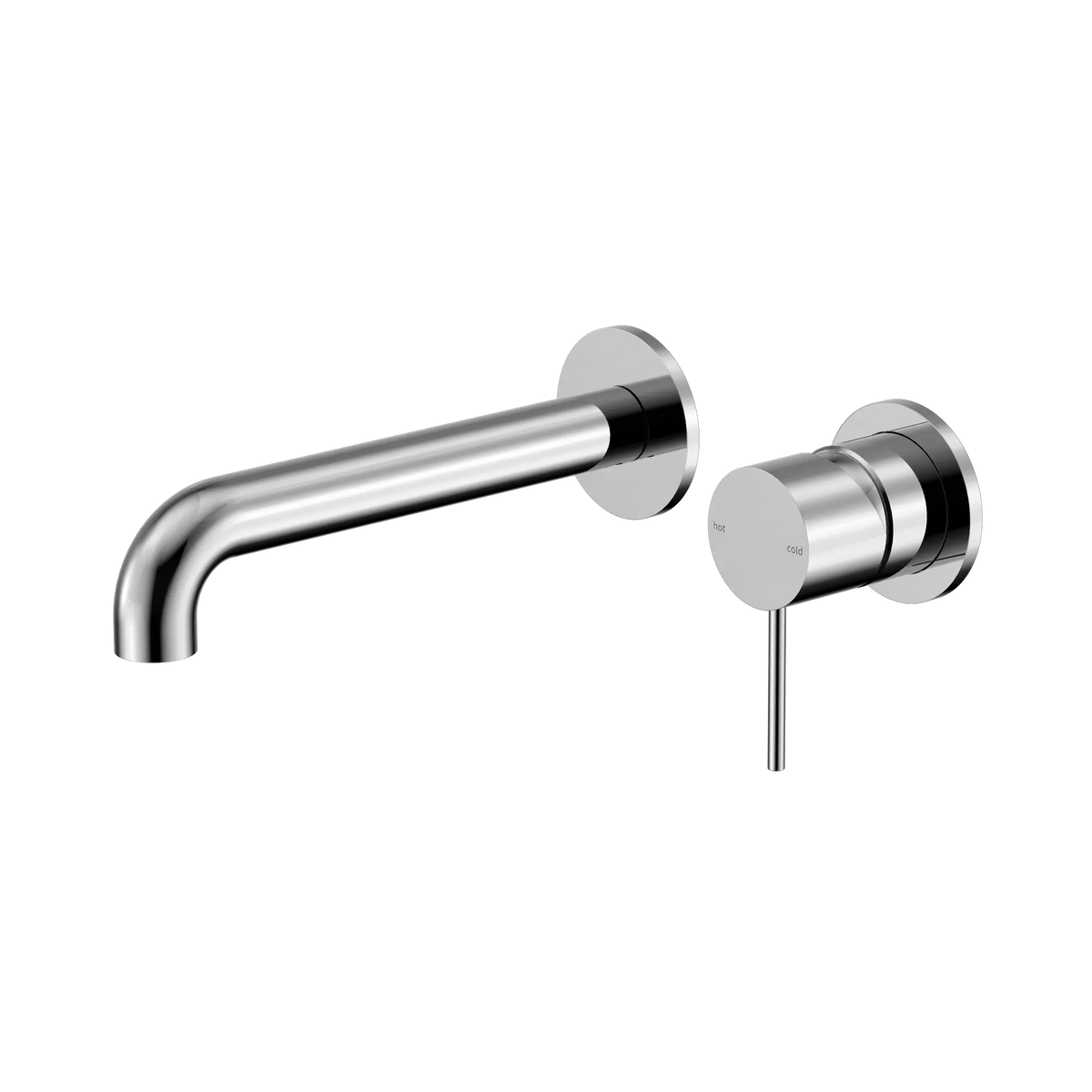 Nero Mecca Wall Basin/Bath Mixer Separate Back Plate 185mm
