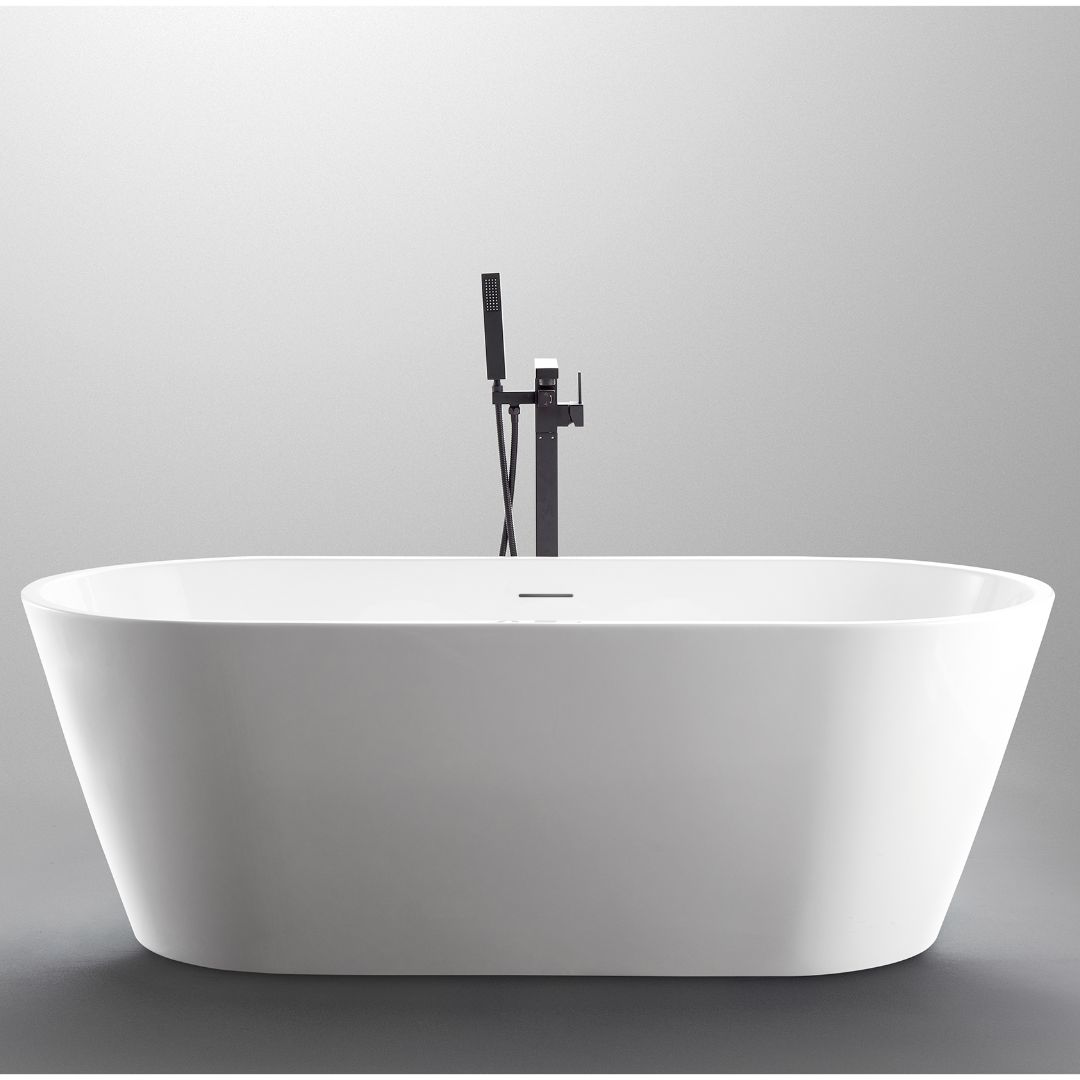 Olinda Oval Gloss White Freestanding Bath Tub - 1700mm