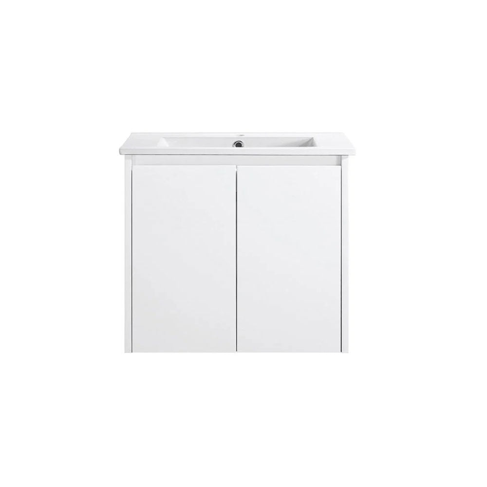 PEWH600 - 600x360x540mm Wall Hung PVC Waterproof Vanity with Ceramic Basin