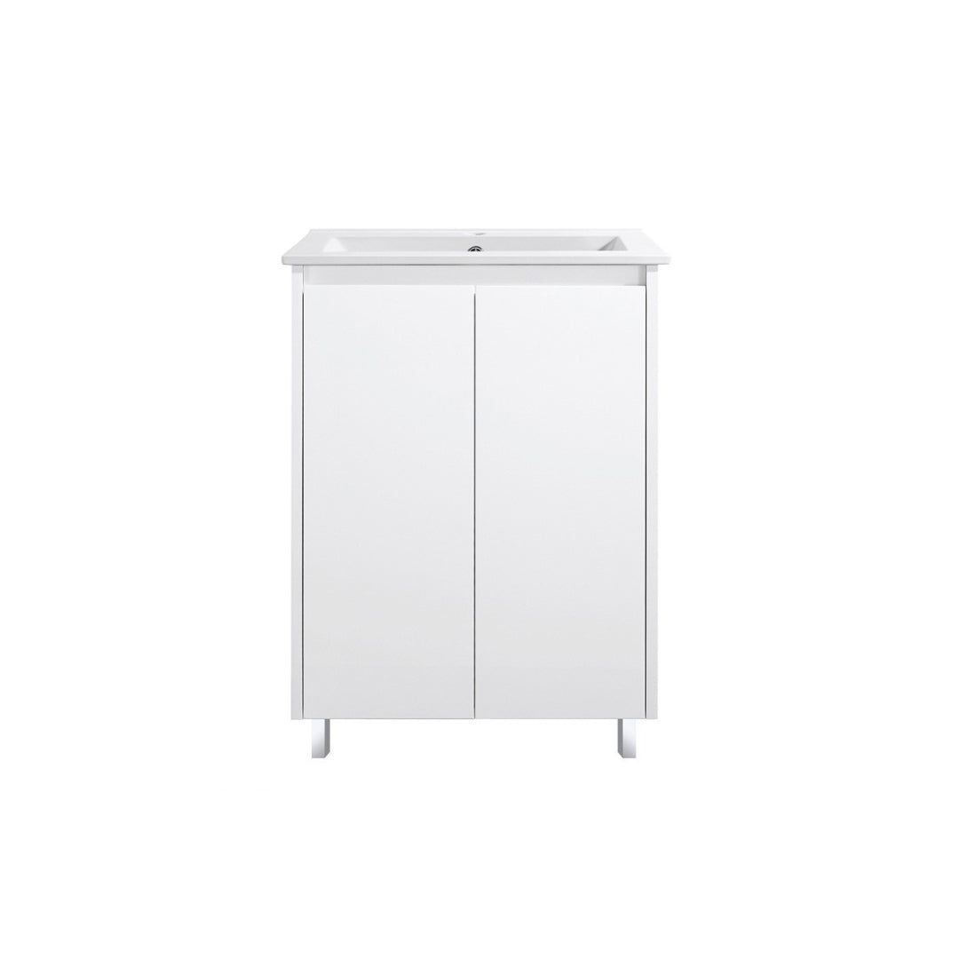 PS600 - 600x460x875mm PVC Waterproof Vanity with Ceramic Basin