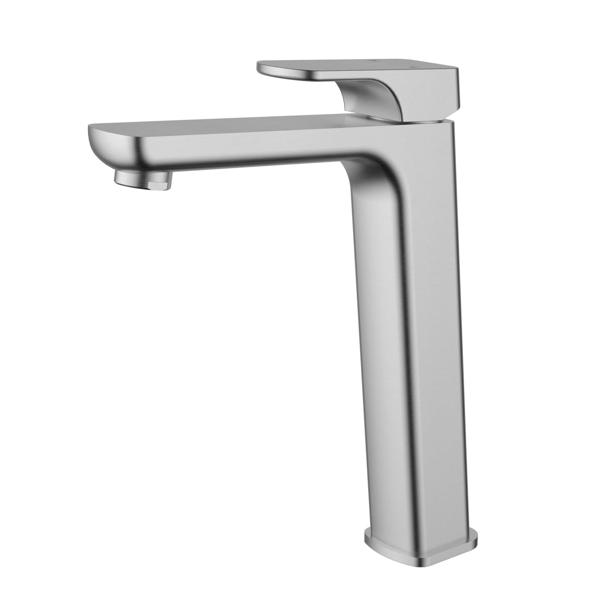 Eden Round Cornered Rectangle Handle High Rise Basin Mixer Lead Free – detail view