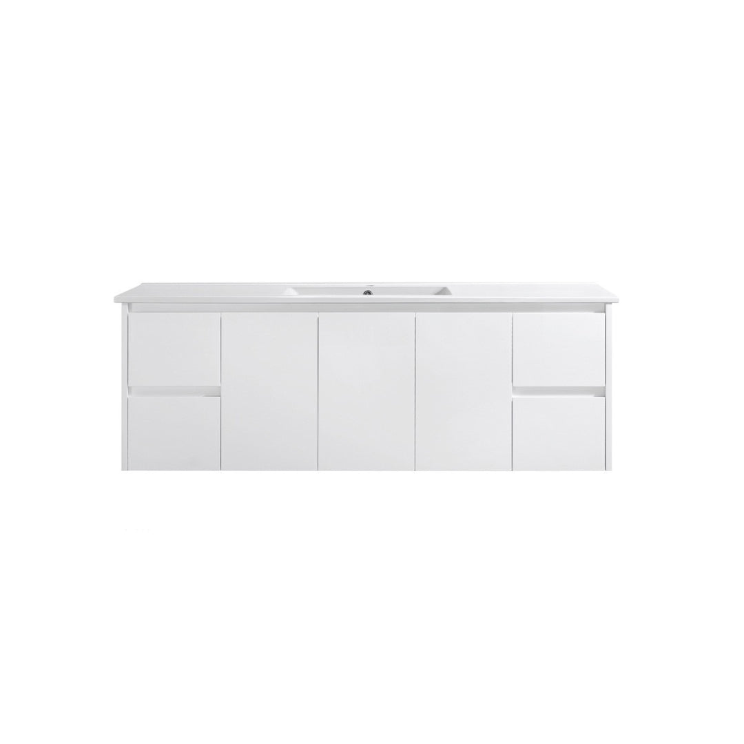 PWH1500 - 1500x460x540mm Wall Hung PVC Waterproof Vanity with Undermount Basin