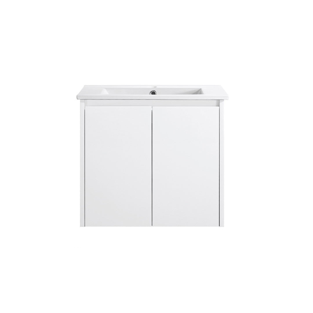 PWH600 - 600x460x540mm Wall Hung PVC Waterproof Vanity with Ceramic Basin