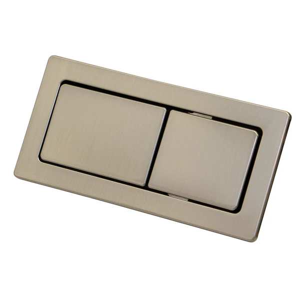 Rectangular Flush Buttons – Brushed Nickel