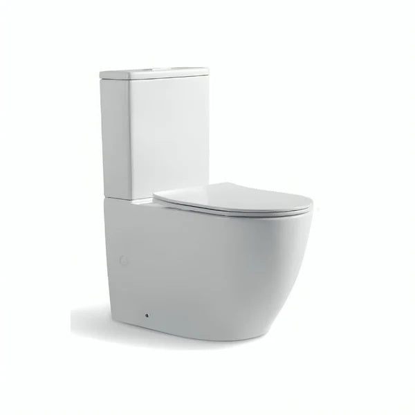 Neilson Rimless Tornado Quiet Flush Toilet Suite – Gloss White