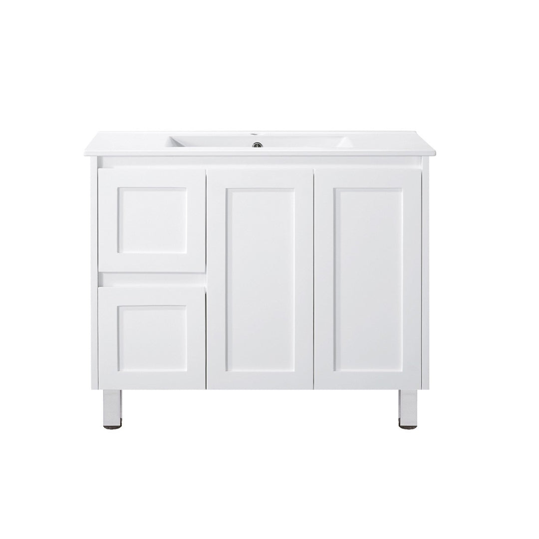 SH900L - 900x460x875mm Matte Finish Polyurethane Cabinet with Shaker Doors
