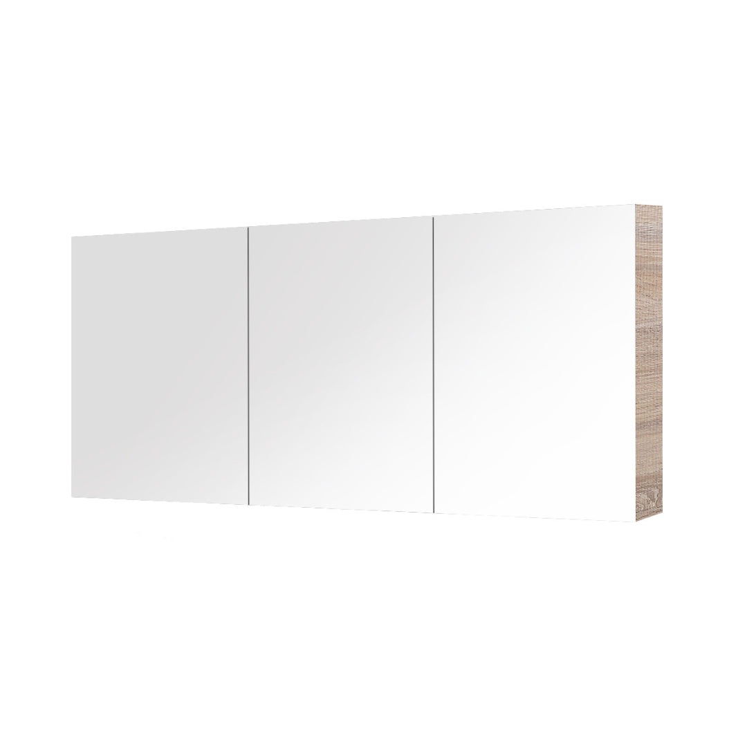 SL1200 - 1200x720x150mm Veneer Cabinet with Pencil Edge Mirror