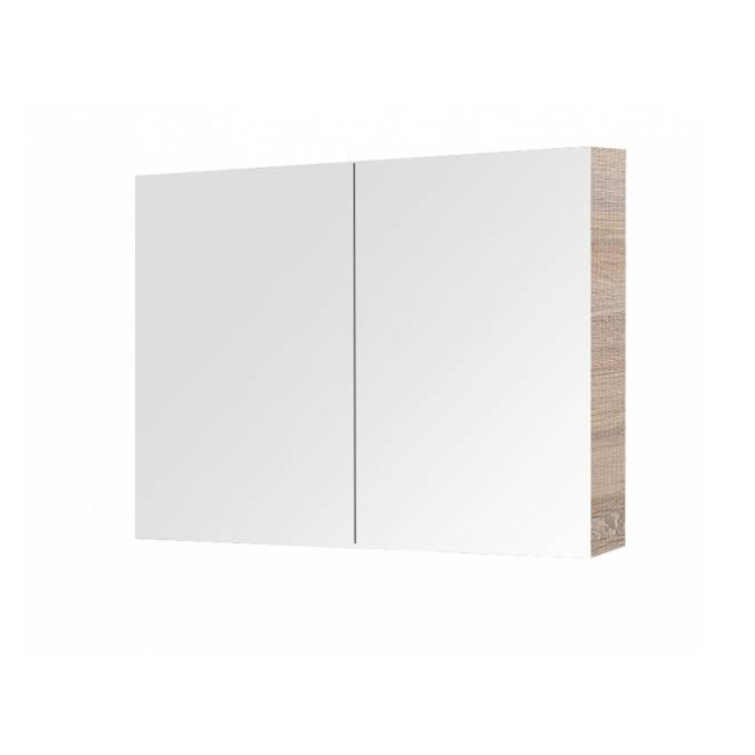 SL750 - 750x720x150mm Veneer Cabinet with Pencil Edge Mirror