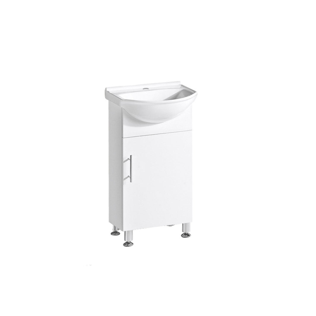 SR450 - 450x350x890mm High Gloss Polyurethane Cabinet with Soft Close Doors