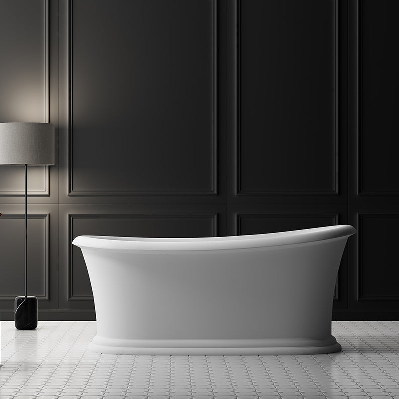Oxford Matte White Freestanding Bathtub - 1700mm