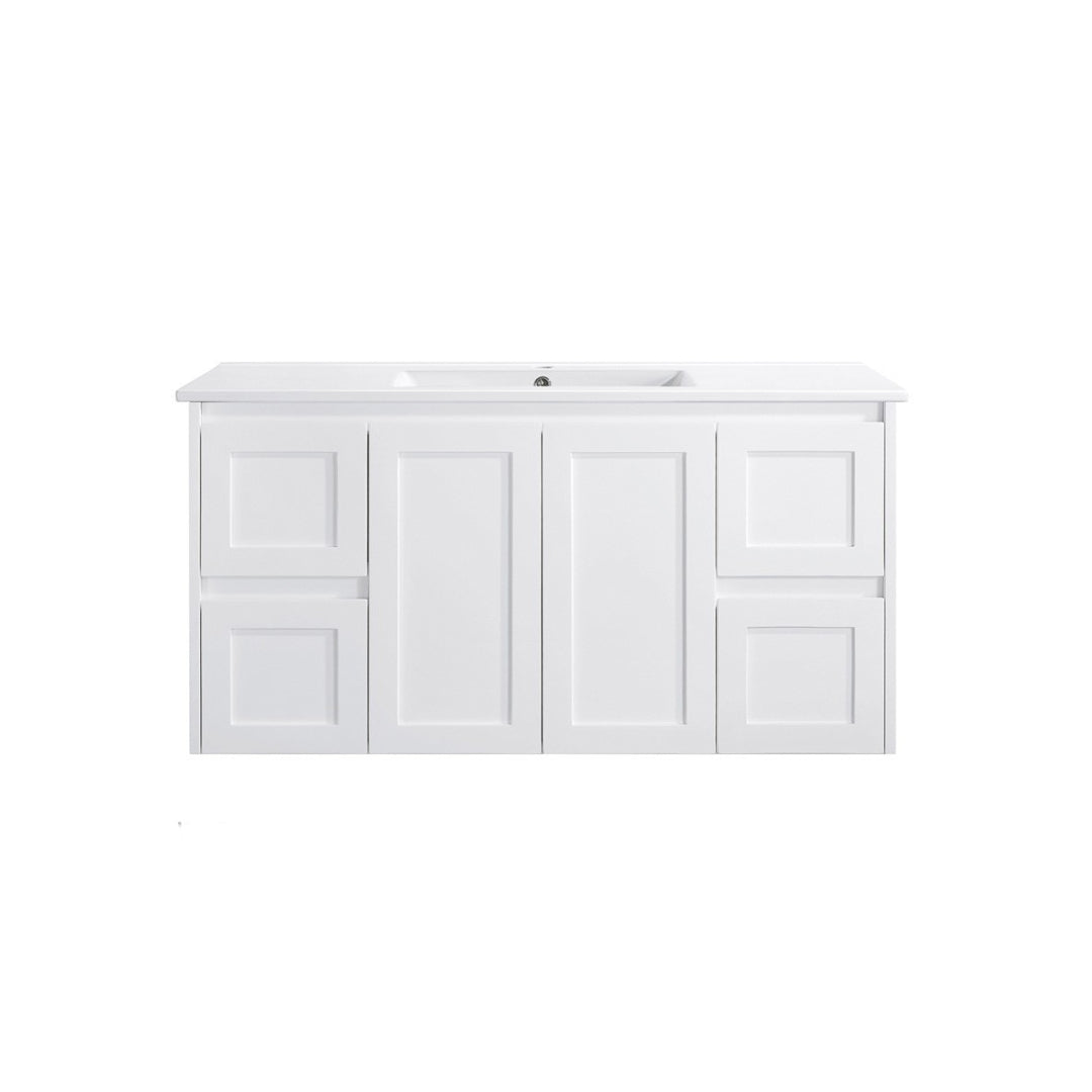 WHSH1200 - 1200x460x540mm Wall Hung Vanity with Shaker Doors