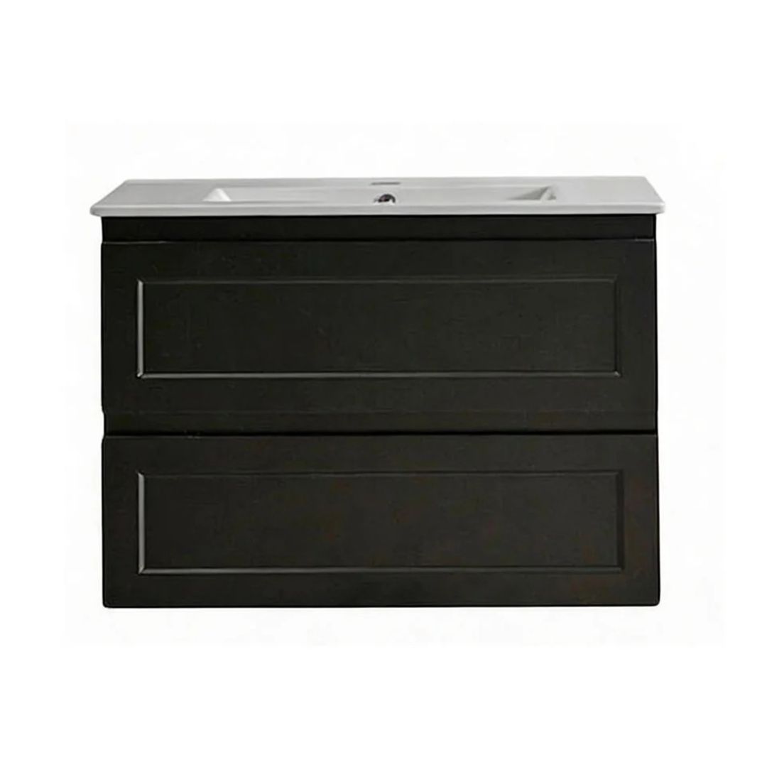 WHSH750MB - 750x460x540mm Wall Hung Shaker Style Vanity with Ceramic Basin