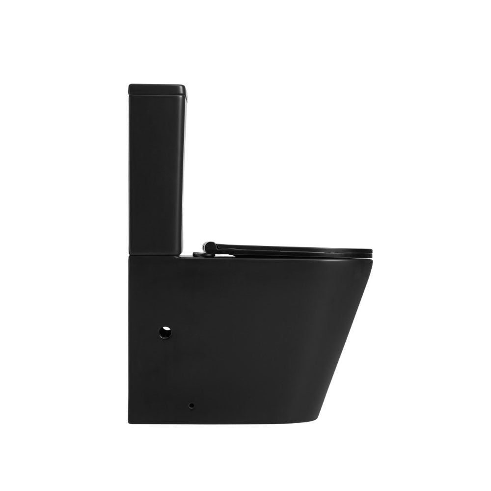 Damian Rimless Flush Toilet Suite – Matte Black – view 4