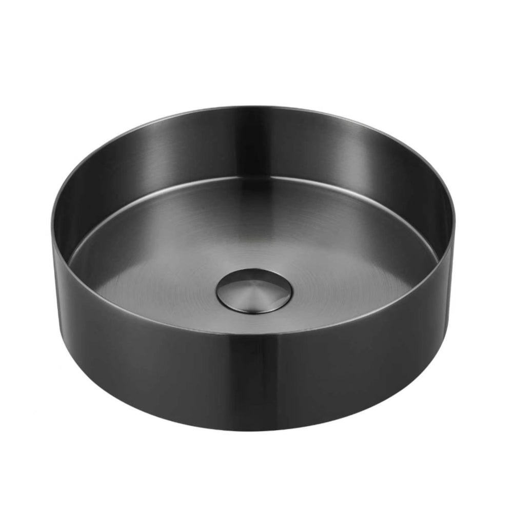 SS360GM - 360x360x110mm Stainless Steel Gunmetal Above Counter Basin