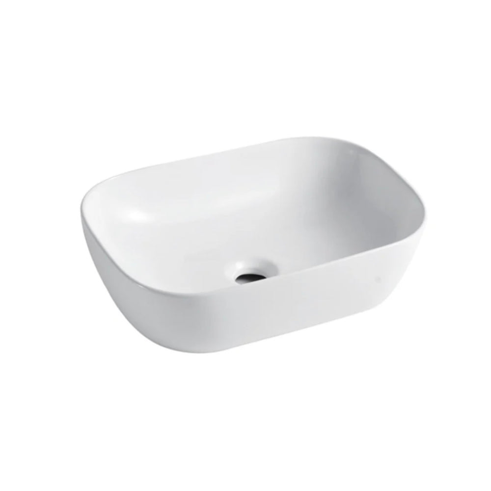 BA455MW - 455x325x135mm Matte White Above Countertop Basin