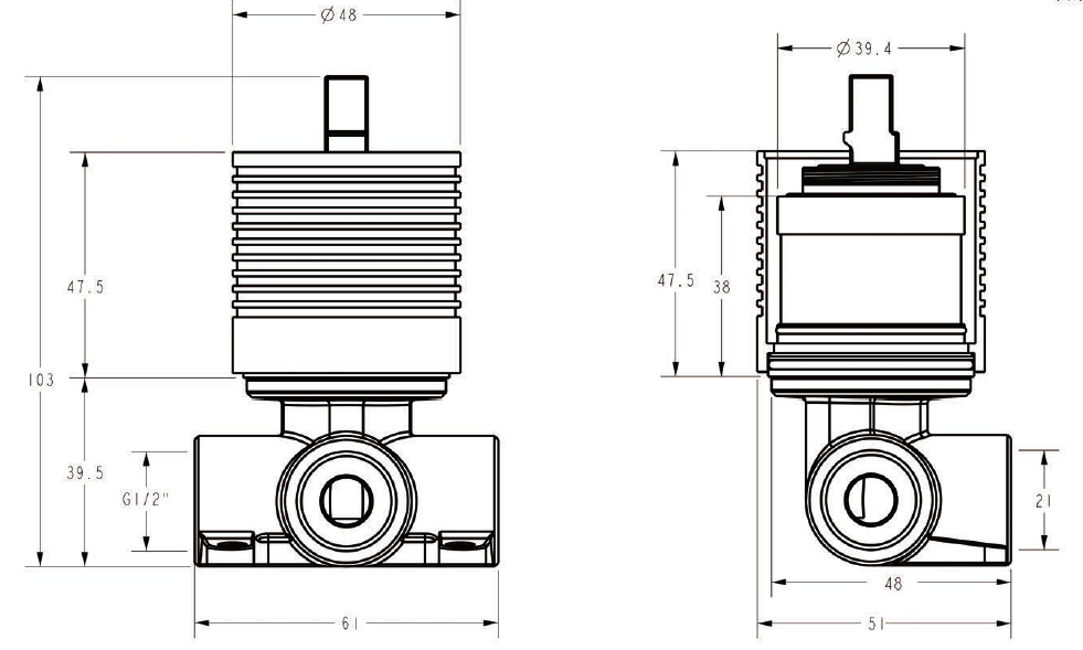 Sora SS Wall Mixer In Rough-In Body – alternate view
