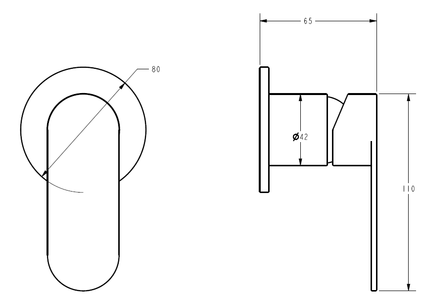 Sora SS Wall Mixer Trim Kits – view 6
