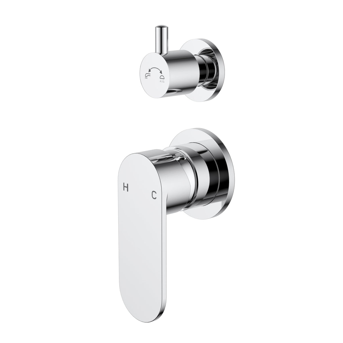 Sora SS Wall Diverter Mixer Trim Kits – detail view