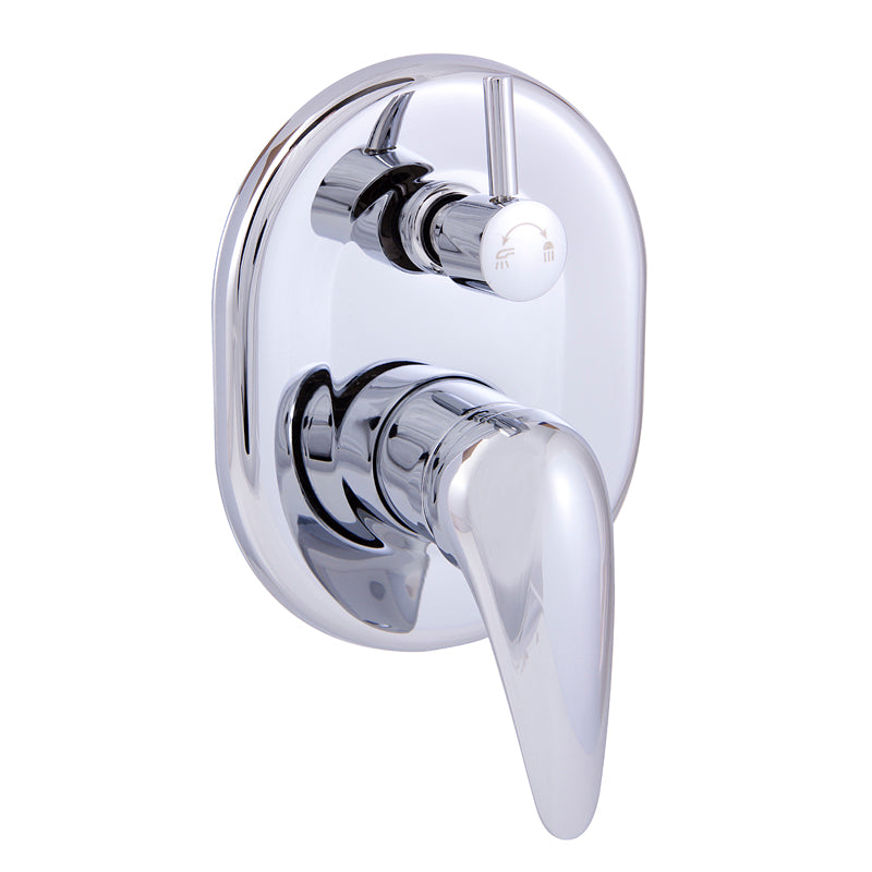 Ruby Wall Mixer Diverter Chrome