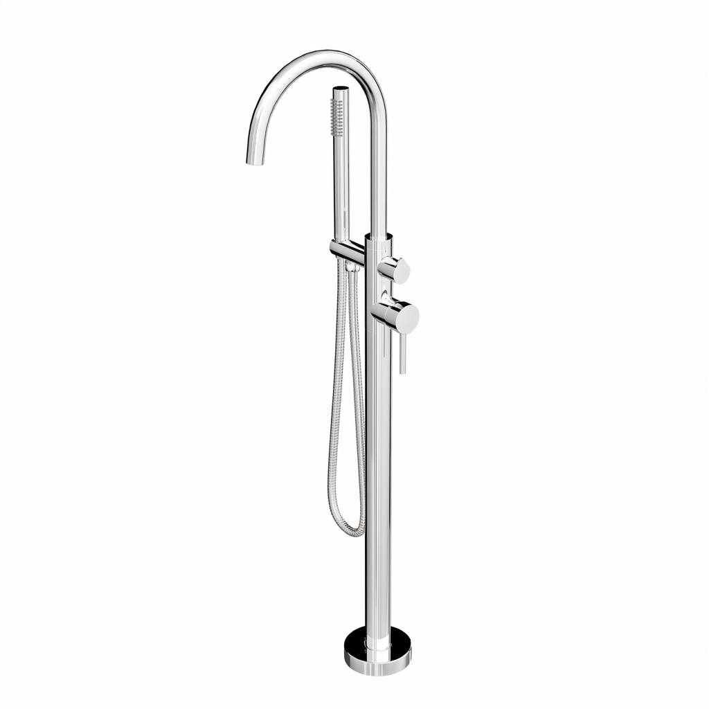 Linsol Nure Freestanding Bath Mixer with Hand Shower