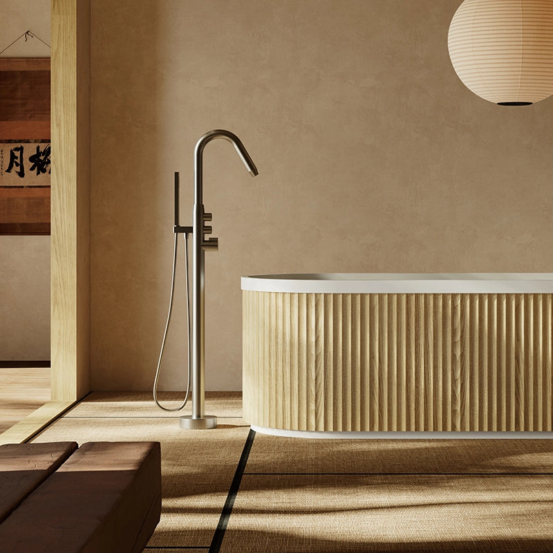 Artemus White Oak Freestanding Bath - 1600mm