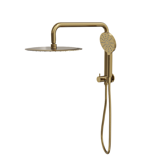 Linsol Sofia 200mm Shower Head on Half rail - 3 Function Handshower